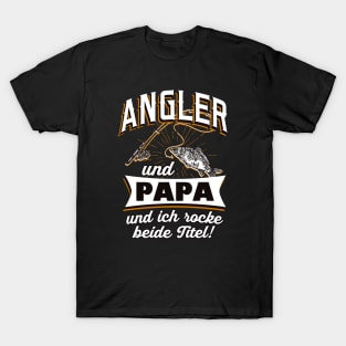 Angler und Papa T-Shirt